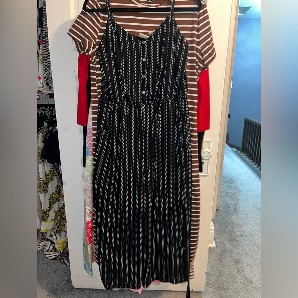 Daytrip Striped Gaucho Jumpsuit - Picture 3 of 4
